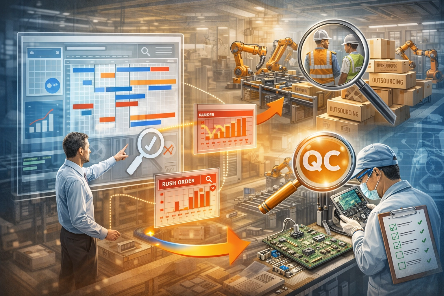 Efficient production scheduling and lead time management at Intercraft, ensuring an integrated supply chain for global industrial hardware procurement.