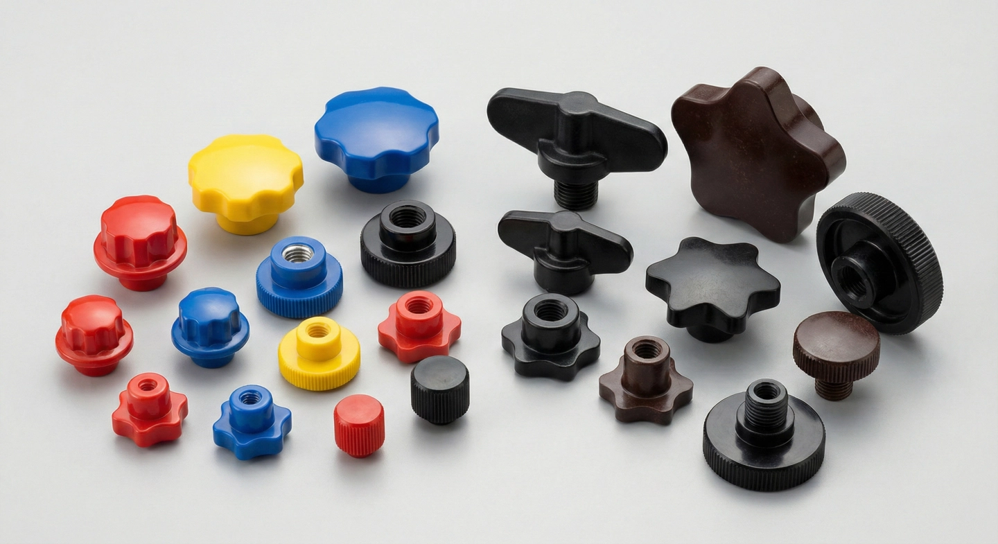 Ergonomic plastic knob and phenolic knob solutions for industrial equipment safety