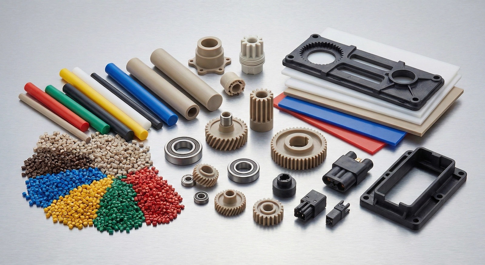 Durable engineering plastics for industrial hardware, optimized through precision mold development