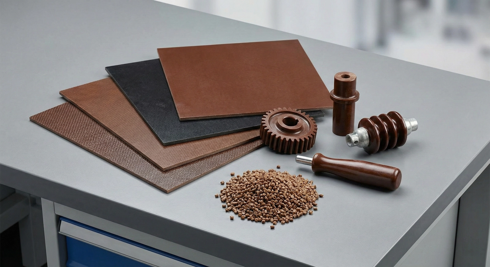 Heat-resistant phenolic resin Bakelite components manufactured via specialized phenolic injection